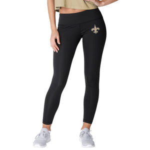 New Orleans Saints NFL Womens Calf Logo Black Leggings