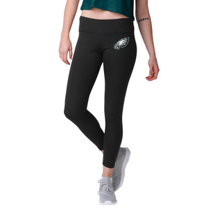 Philadelphia Eagles NFL Womens Calf Logo Black Leggings