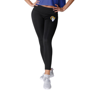 Los Angeles Rams NFL Womens Calf Logo Black Leggings