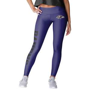 Baltimore Ravens NFL Womens Solid Big Wordmark Leggings