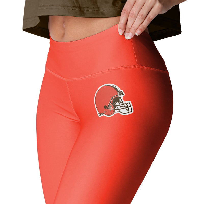 Cleveland Browns NFL Womens Solid Wordmark Leggings