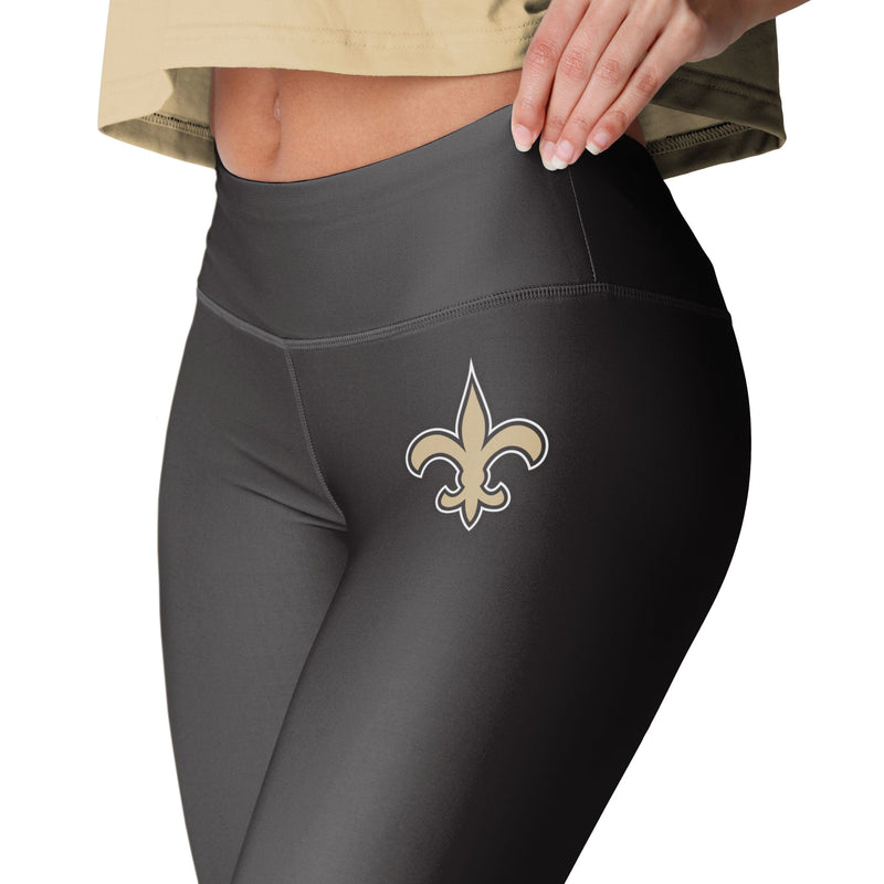 New Orleans Saints NFL Womens Solid Big Wordmark Leggings