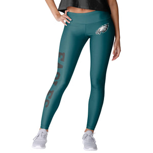 Philadelphia Eagles NFL Womens Solid Big Wordmark Leggings