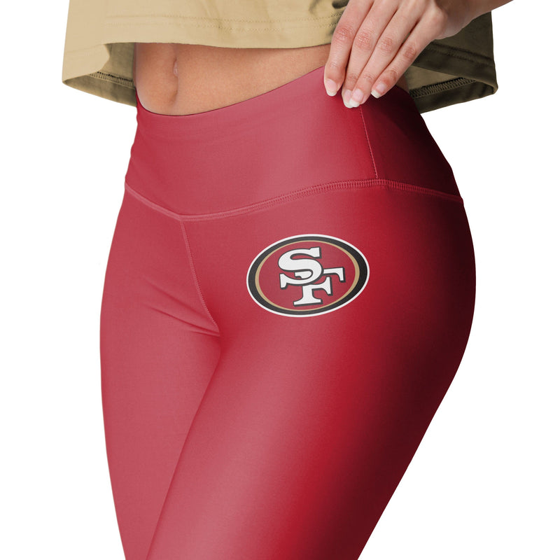 San Francisco 49ers Womens Calf Logo Black Legging