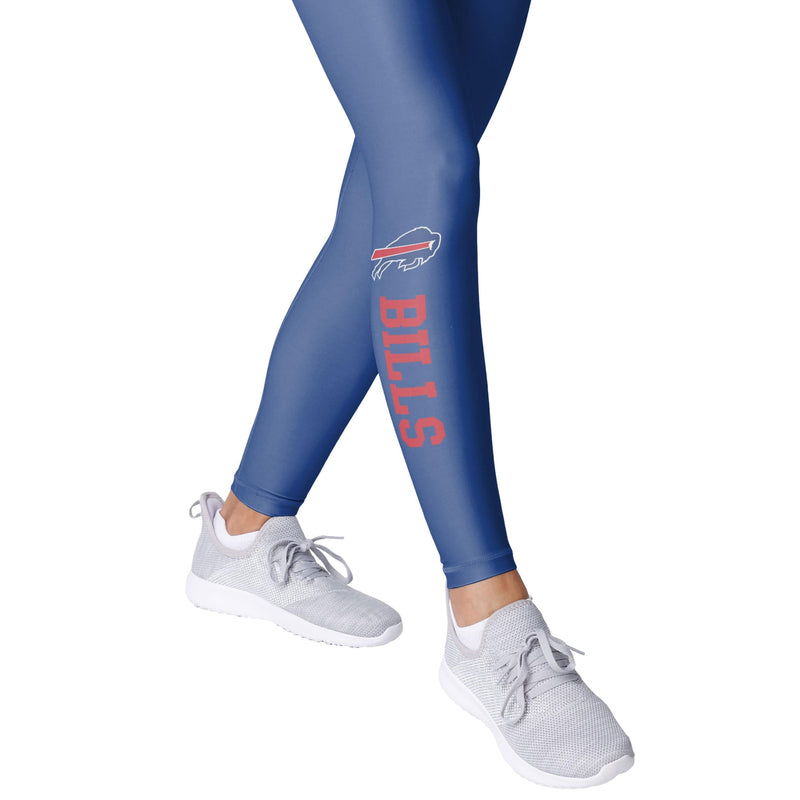 Buffalo Bills NFL Womens Solid Big Wordmark Leggings