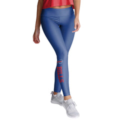 Buffalo Bills NFL Womens Calf Logo Black Leggings