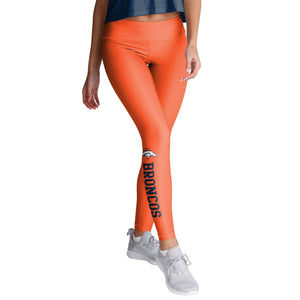 Denver Broncos NFL Womens Solid Wordmark Leggings