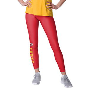 Kansas City Chiefs NFL Womens Solid Wordmark Leggings