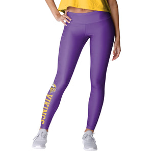 Minnesota Vikings NFL Womens Solid Wordmark Leggings