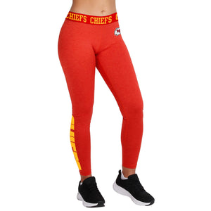 Kansas City Chiefs NFL Womens Team Color Static Leggings