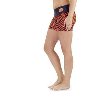Womens Thematic Fun Print Bootie Shorts Auburn Tigers