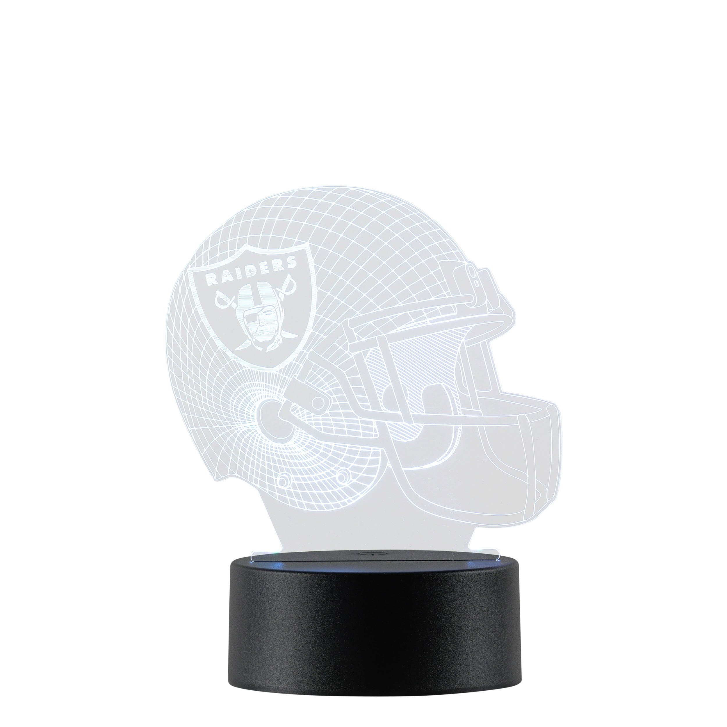 Las Vegas Raiders Football Helmet and Football Ceiling Fan 