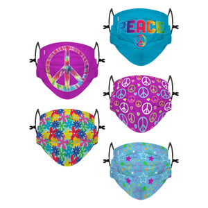 Peace Pack Youth Adjustable 5 Pack Face Cover