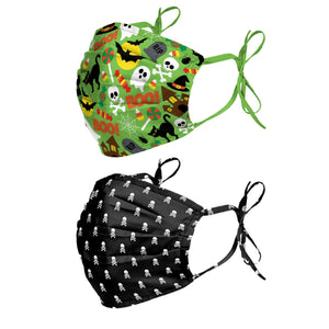 Halloween Tie-Back 2 Pack Face Cover
