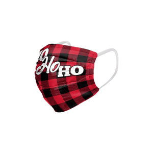 Ho Ho Ho Santa Hat Pleated Face Cover