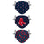 Boston Red Sox MLB Gameday Gardener 3 Pack Face Cover