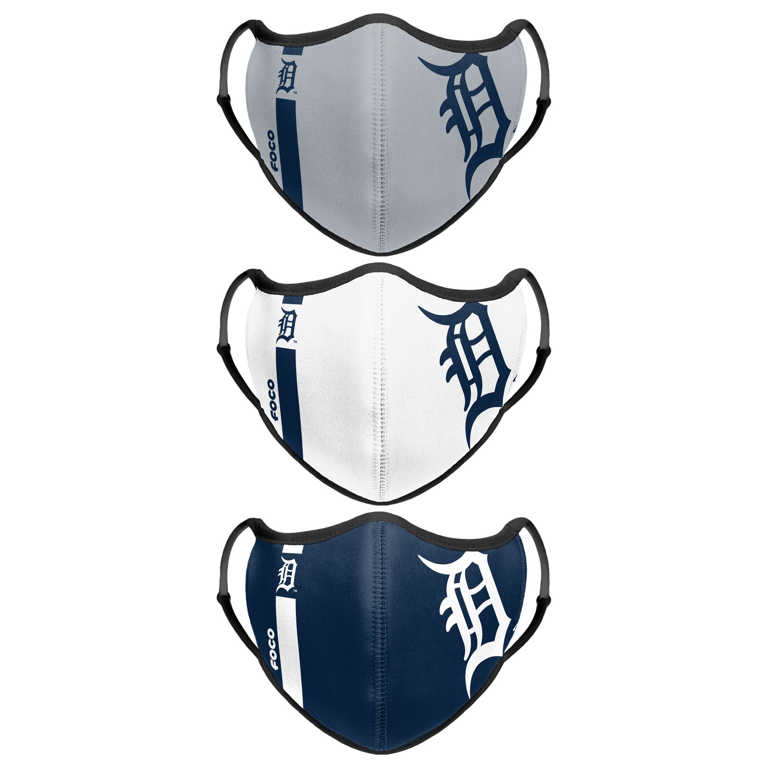 Detroit Tigers MLB Womens Matchday 3 Pack Face Cover