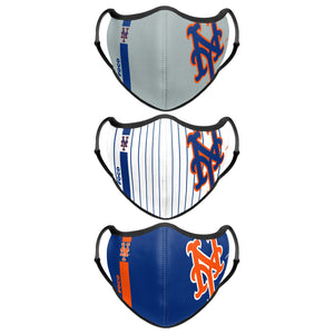 New York Mets MLB Sport 3 Pack Face Cover