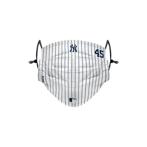 New York Yankees MLB Gerrit Cole On-Field Gameday Pinstripe Adjustable Face Cover