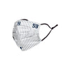 New York Yankees MLB Luke Voit On-Field Gameday Pinstripe Adjustable Face Cover