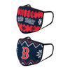 Boston Red Sox MLB Mens Knit 2 Pack Face Cover