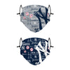 New York Yankees MLB Logo Rush Adjustable 2 Pack Face Cover