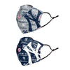 New York Yankees MLB Logo Rush Adjustable 2 Pack Face Cover