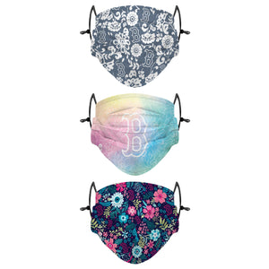 Boston Red Sox MLB Spring Flowers 3 Pack Face Cover