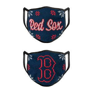 Boston Red Sox MLB Womens Knit 2 Pack Face Cover