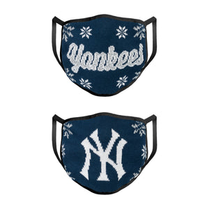 New York Yankees MLB Womens Knit 2 Pack Face Cover