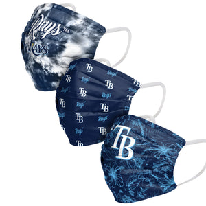 Tampa Bay Rays MLB Womens Matchday 3 Pack Face Cover