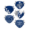 Los Angeles Dodgers MLB Youth Rising Stars Adjustable 5 Pack Face Cover