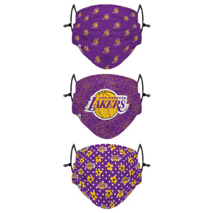 Los Angeles Lakers NBA Gameday Gardener 3 Pack Face Cover