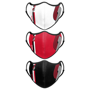 Portland Trail Blazers NBA Sport 3 Pack Face Cover