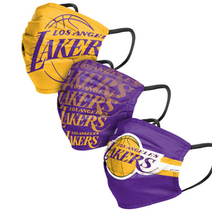 Los Angeles Lakers NBA Mens Matchday 3 Pack Face Cover