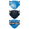 Orlando Magic NBA Mens Matchday 3 Pack Face Cover