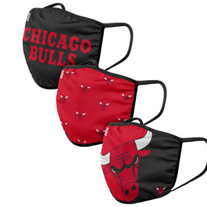 Chicago Bulls NBA 3 Pack Face Cover