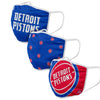 Detroit Pistons NBA 3 Pack Face Cover