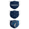Minnesota Timberwolves NBA 3 Pack Face Cover