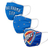 Oklahoma City Thunder NBA 3 Pack Face Cover