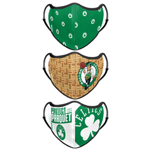Boston Celtics NBA Thematic Sport 3 Pack Face Cover