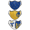 Golden State Warriors NBA Thematic Sport 3 Pack Face Cover