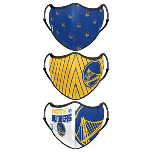 Golden State Warriors NBA Thematic Sport 3 Pack Face Cover