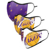 Los Angeles Lakers NBA Thematic Sport 3 Pack Face Cover