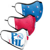 Philadelphia 76ers NBA Thematic Sport 3 Pack Face Cover