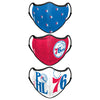 Philadelphia 76ers NBA Thematic Sport 3 Pack Face Cover