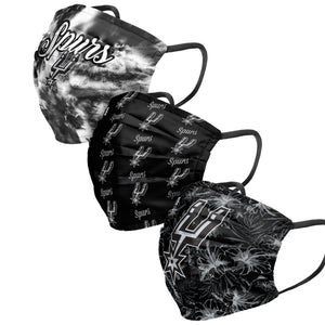 San Antonio Spurs NBA Womens Matchday 3 Pack Face Cover