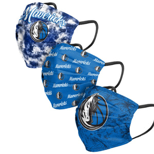 Dallas Mavericks NBA Womens Matchday 3 Pack Face Cover