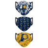 Indiana Pacers NBA Womens Matchday 3 Pack Face Cover