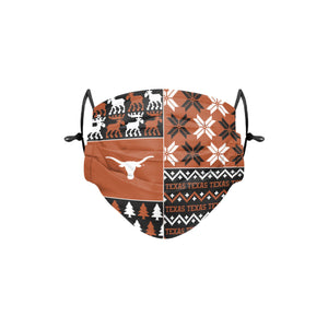 Texas Longhorns NCAA Busy Block Adjustable Face Cover